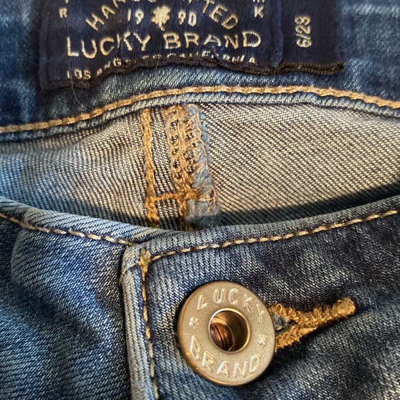 Lucky Brand Lolita Skinny Jeans mid / low rise medium fade wash size 6 / 28 - Picture 5 of 15